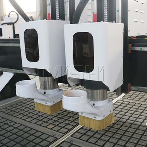 米氏1325木材数控雕刻机双头多轴数控刳刨机带压辊 - Product Image 5