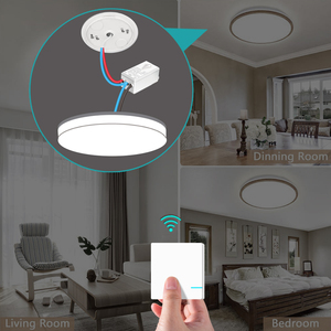 Akıllı yaşam anahtarı Alexa Google ev ses Tuya uzaktan kumanda duvar elektrik kablosuz ışık anahtarı ile çalışır - Product Image 5