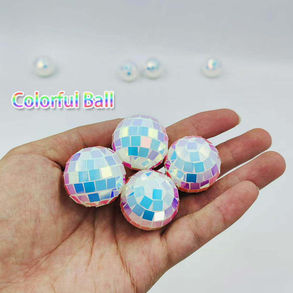 Boule nue colorée de 3 cm