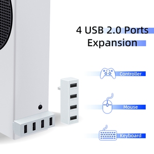 1-to-4 Multiport 2.0 Hub for <strong>Xbox</strong> Series <strong>S</strong> Expand USB Port Expansion Charging Plug for <strong>Xbox</strong> XSS Gaming Console Data Transfer - Product Image 4