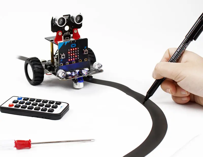 Yahboom 자체 소유 브랜드 줄기 프로그래밍 교육 마이크로 비트 장난감 로봇 기반 bbc 마이크로: 비트 V2 호환 microbit V1