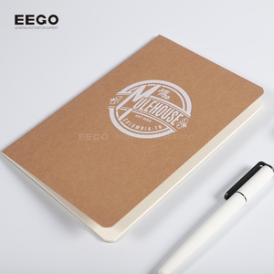 Stampa su misura a buon mercato cucita alla rinfusa in bianco foderato taccuino di diverse dimensioni in vendita marrone carta kraft Notebook - Product Image 6