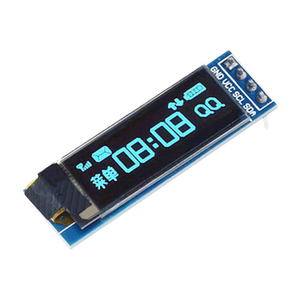 0,91 Zoll OLED-Modul 0,91 "Weiß Blau 128 X32 LCD-LED-Anzeige 0,91" IIC-Kommunikation für Arduino