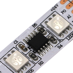 แอดเดรสDMX 512 5050แถบLED RGB LED 300 LEDต่อม้วน3ปีรับประกัน14.4W 24VDC DMX 512 Built-In IC 5050แถบLED RGB LED - Product Image 3