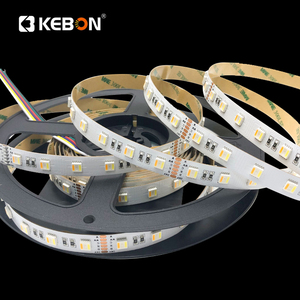 5050 Colorful Custom Wall 12mm Width <strong>RGB</strong> 12V RGBWW+W <strong>Led</strong> Chip Waterproof 60leds/m <strong>LED</strong> Strip Light - Product Image 2
