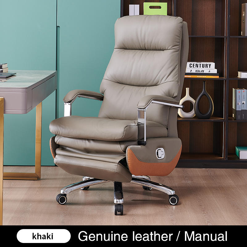 Caqui + Cuero Genuino + Manual