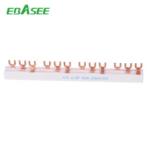 EBASEE Forked <strong>Busbar</strong> 30mm <strong>U</strong> <strong>Type</strong> <strong>Busbar</strong> 1p 2p 3p <strong>4p</strong> 63A Comb <strong>Busbar</strong> - Product Image 3