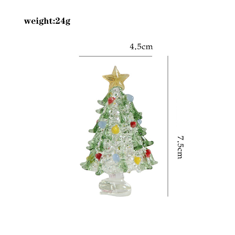 Sapin de Noël brossé à pois colorés