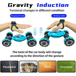 AiJH รถควบคุมระยะไกลราคาถูก 4WD Rc ขับรถสองด้านอัตโนมัติ RC รถดริฟท์ <span class=keywords><strong>360</strong></span> หมุนมือแรงโน้มถ่วงท่าทาง Rc รถผาดโผน - Product Image 3