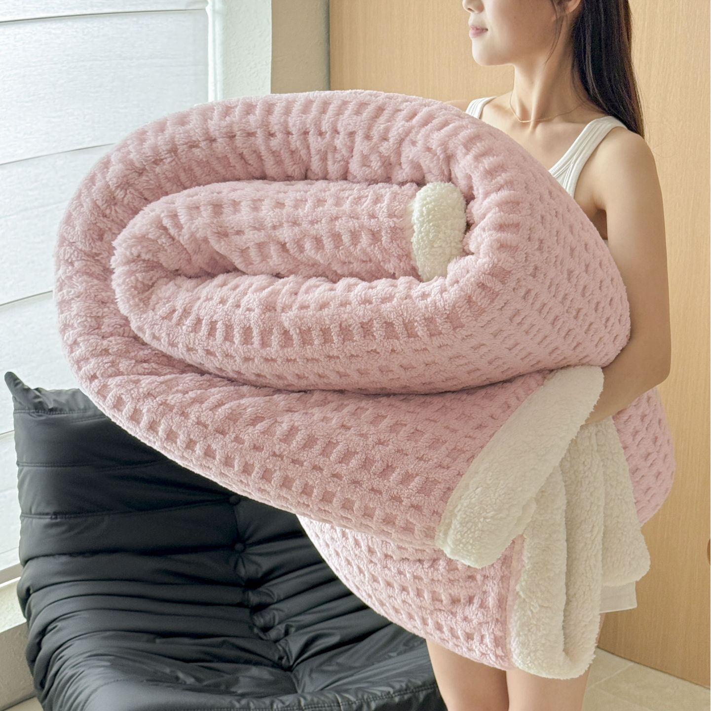 Waffle - Light Pink