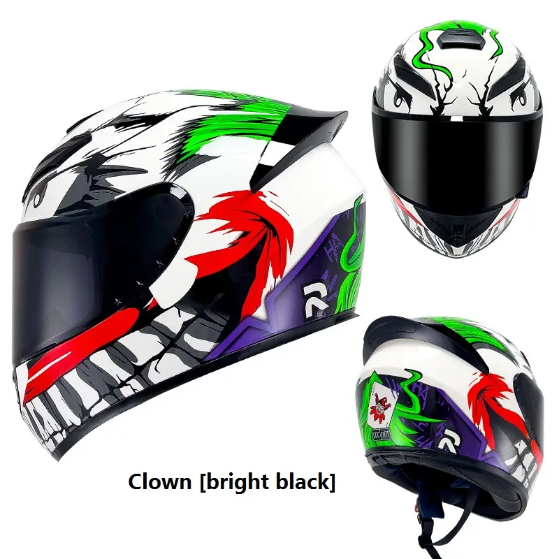 CASCO DE MOTO DE CARA COMPLETA ABS OEM /0DM CASCOS DE MOTO ECE personalizados CON LENTE