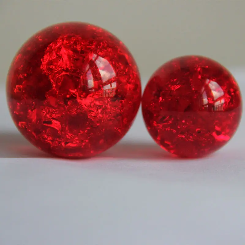 Hot selling Pure Ice Crack Crystal Glass Ball for decoration