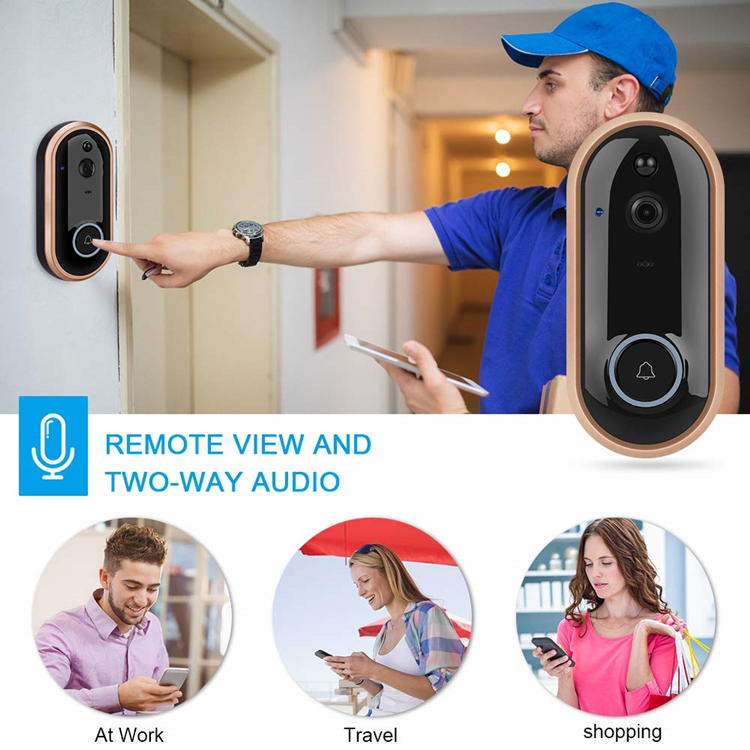 Amazon products best selling 1080P Wireless Smart Home Door Bell motion detection PIR video wifi wireless Tuya smart doorbell