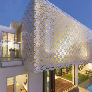 Rivestimento in alluminio pannello facciata perforata rivestimento esterno decorativo per edifici commerciali - Product Image 1