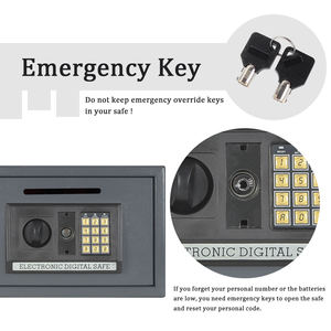Thương mại không thấm nước kim loại kỹ thuật số mã an toàn hộp với giấu an ninh điện tử kỹ thuật số Khóa két sản phẩm - Product Image 6