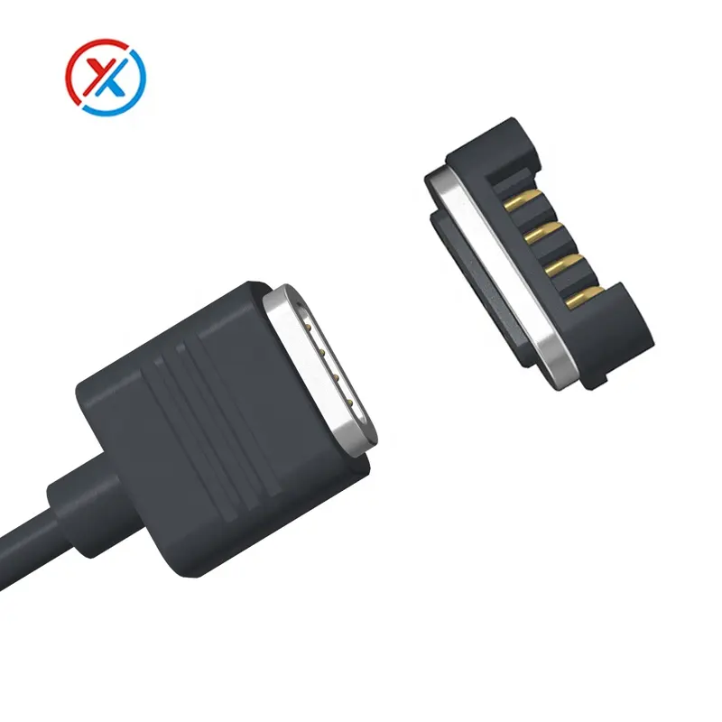 Akıllı saatler verimli iletim için kalaylı şarj kablosu ile su geçirmez manyetik USB bakır kablo