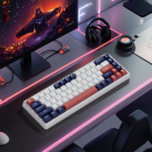 Teclado mecánico intercambiable de 68 teclas, interruptores personalizables, teclado RGB para juegos para PC inalámbrico con diseño compacto - Product Image 4