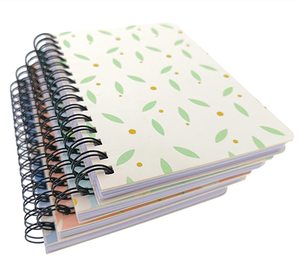 Pequeño diario de libreta en espiral, cuaderno de bocetos con encuadernación de alambre, planificador de notas diarias,