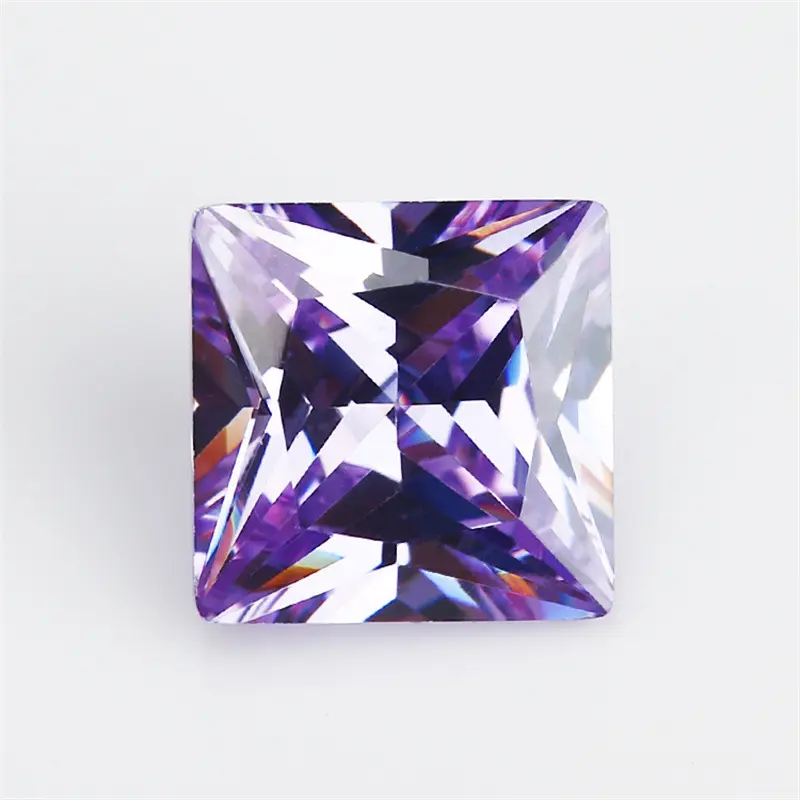 Personalizzato all'ingrosso 3 x3 ~ 12x12mm blu quadrato ad angolo retto principessa zircone cubic zirconia pietra sciolta per intarsio di gioielli