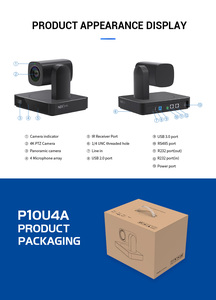 多合一PTZ摄像机会议室摄像机系统高清4K30fps 10X光学变焦USB3.0 SDI NDI - Product Image 6