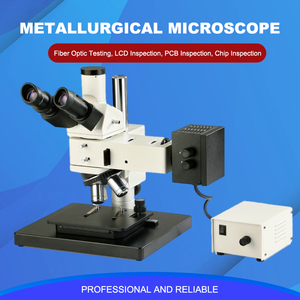 Compra en línea de microscopio metalúrgico binocular WSM1100 con fuente de luz halógena para uso experimental - Product Image 3