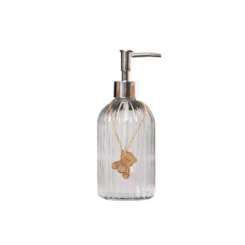 Beauty salon light luxury press lotion is bottled separately vertical glass hand sanitizer bottle bath gel shampoo empty
