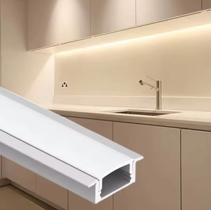 <strong>MEIJIA</strong> 17mm Width Recessed Mounted Aluminum <strong>Led</strong> Profile Light with PC Cover Good Quality Black White <strong>Led</strong> Channel Diffuser - Product Image 6