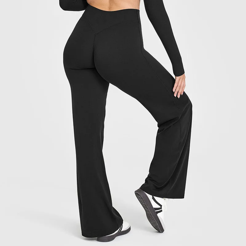 Pantalon évasé noir