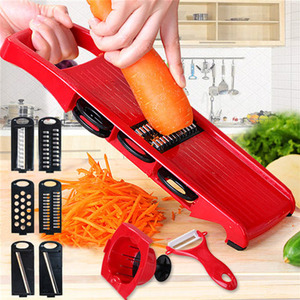 Özel renk Mandoline dilimleyici çok fonksiyonlu sebze kesici 6 in 1 meyve sebze dilimleme - Product Image 5