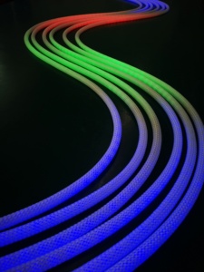 360 Degree Luminous Flexible Fabric Neon <strong>LED</strong> Strip Light Round WS2812B WS2811 5V - Product Image 2