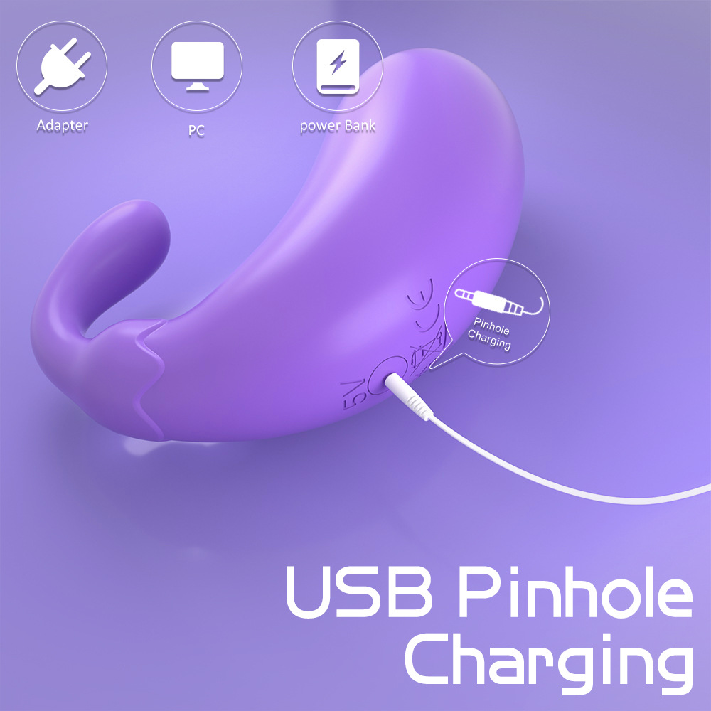 Platycodon สีม่วง ไม่ใช่รีโมทคอนโทรลที่ซ่อนไว้แบบสวมใส่ได้ Dual Point