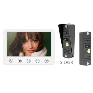 מערכת אינטרקום 7 אינץ' חוטית 1080p וידאו לדלת עם ראיית לילה IR ותקשורת דו-כיוונית לפתיחת RFID