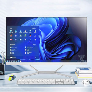 立式一体机 + 电脑21.5 27 23.8 24英寸I7 4gb/8gb台式机一体机Win10系统弯曲电脑I3 I5，带电池 - Product Image 1