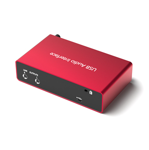 マイク録音192kHz USBオーディオインターフェイスサウンドカード、48Vファントムパワーポッドキャスト付き - Product Image 3