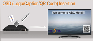 DEXIN NDS3528S codificador modulador con 8 HDMI a DVB-C/T de RF a 8 en 1 codificador modulador con osd - Product Image 2