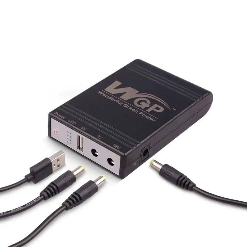 WGP поставка 5 В 9 В 12 В мини-ИБП многоходовой портативный онлайн DC mini ups для Wi-Fi маршрутизатора CCTV камеры Mini UPS