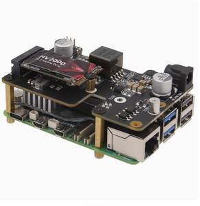 <strong>Raspberry</strong> <strong>Pi</strong> 5 PI5 M.2 NVMe SSD &amp; PoE Expansion Board X1012 Power Over Ethernet PCIe Dual <strong>Function</strong> Support 2280 Form Factor SSD