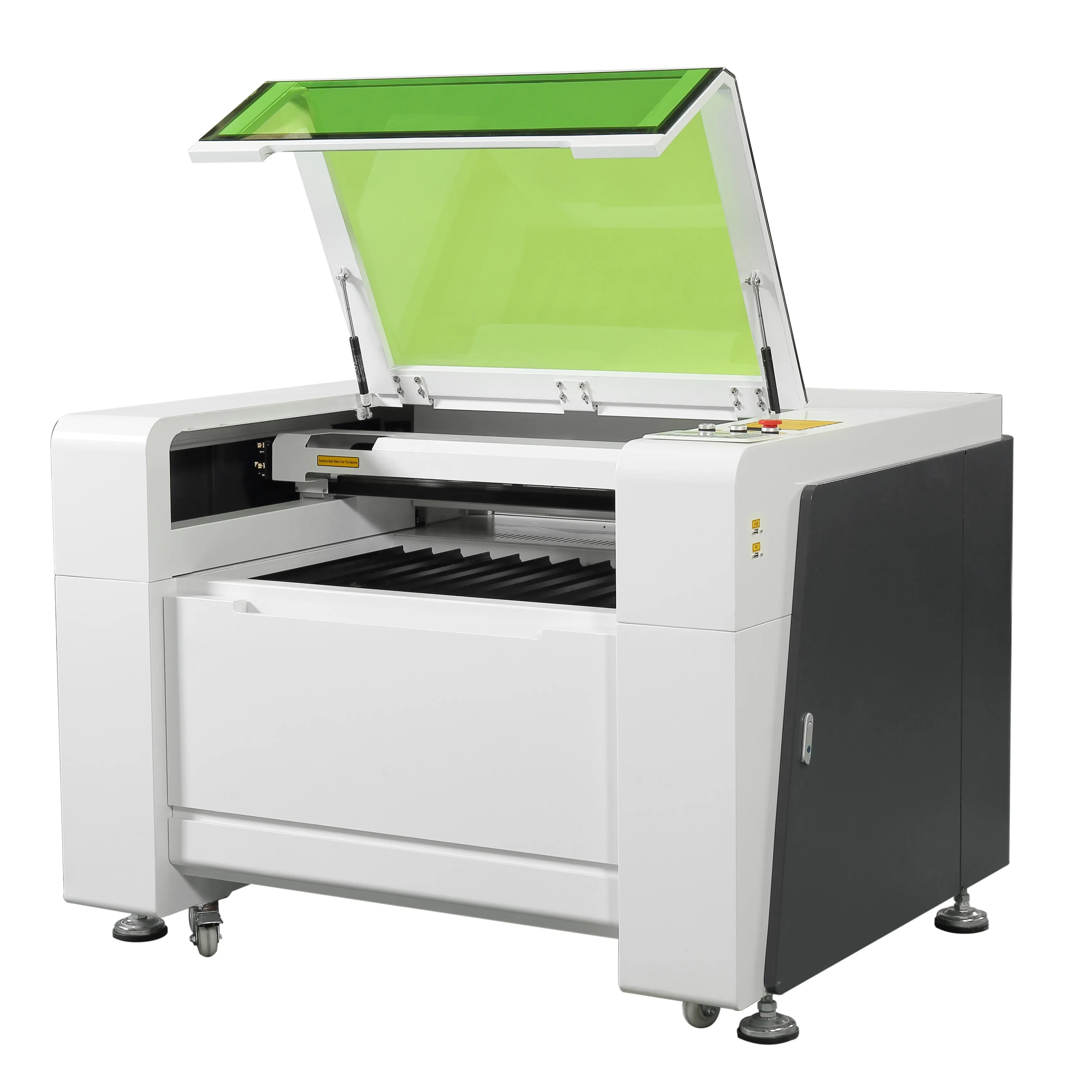 Máquina de gravação a laser de co2 6090 e máquina de corte aplicada à borracha de silicone