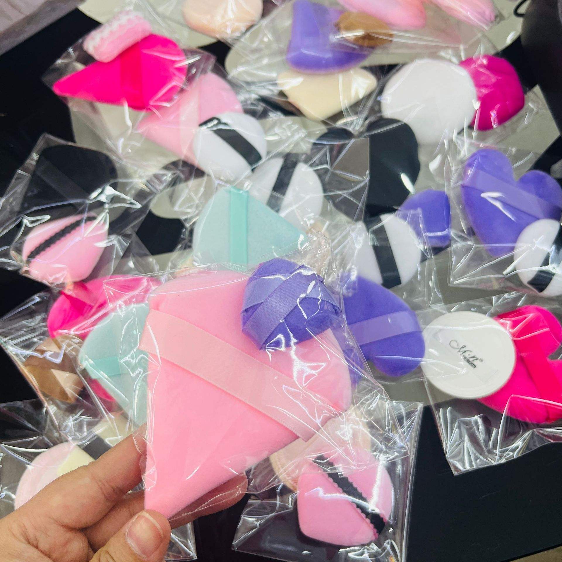 กล่องตาบอด flocking-สองแพ็ค-สีสุ่ม-รูปทรง-ถุง opp