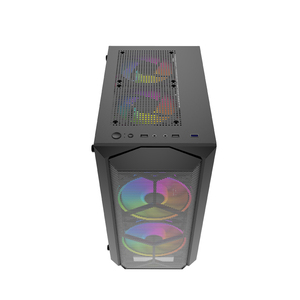 KINPOWER Customized <strong>PC</strong> <strong>Case</strong> for Gaming Mid Tower White Color With 280mm RGB Fan Computer Gaming <strong>Case</strong> - Product Image 2