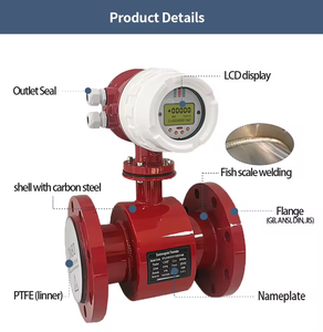 Customizable DN50 Integrated Electromagnetic Digital Water <strong>Flowmeter</strong> Stainless Steel <strong>Pulse</strong> <strong>Output</strong> Meter with OEM Support - Product Image 4