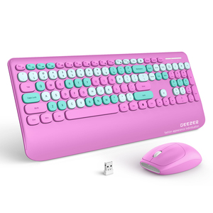 Venta al por mayor de fábrica 2,4G inalámbrico ergonómico teclado ratón Combo En stock - Product Image 4