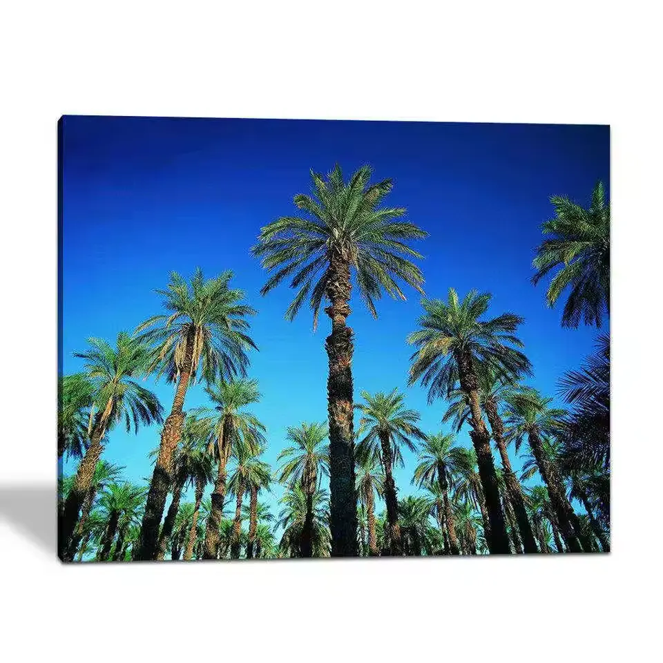 Home Office Decoration Art Prints Personal Picture Custom Canvas Printing Palm Tree Modern Wall Painting