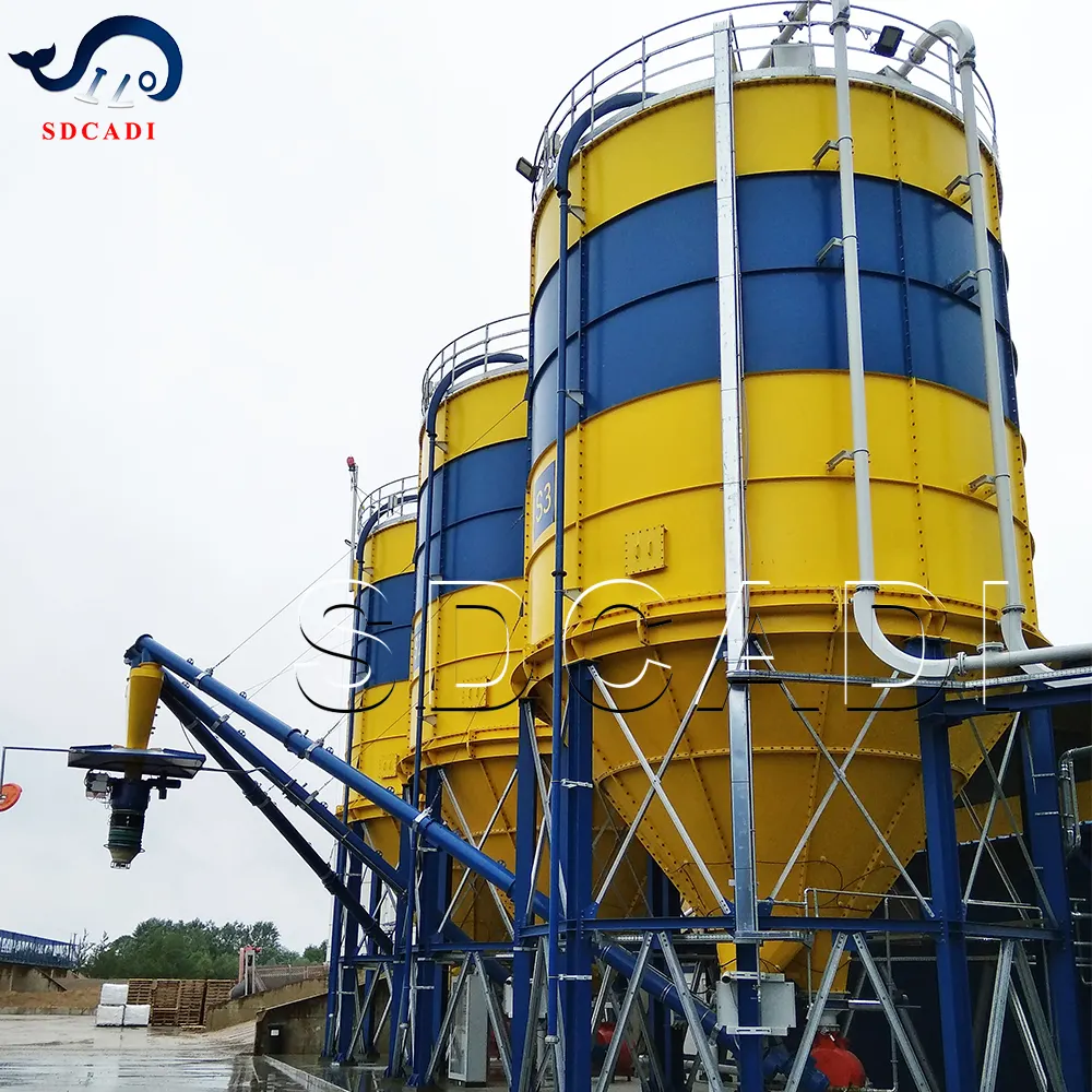 SDCADI Brand profession cement 1000 ton trasportatore a vite per cemento silage bags bags agriculture storage bags silo
