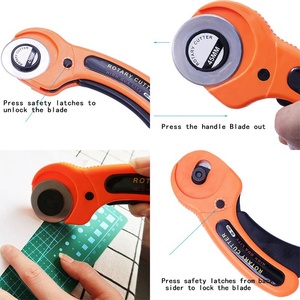 RTS 45mm döner kesici kumaş dairesel kapitone Patchwork Leathercraft kesme aracı döner kesici - Product Image 6