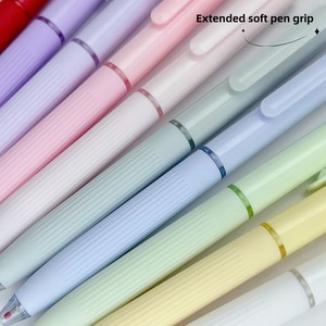 高价值可定制标志可伸缩签字笔快干糖果色系列0.5毫米制造商库存塑料 - Product Image 4