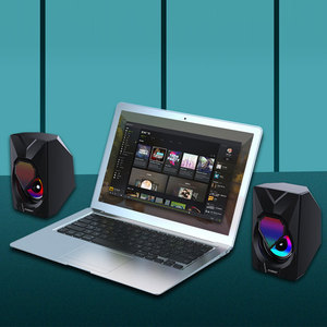 Excelente calidad de sonido Altavoz de PC portátil con cable Mini altavoz USB Rgb para Tablet Pc Juegos de escritorio - Product Image 5