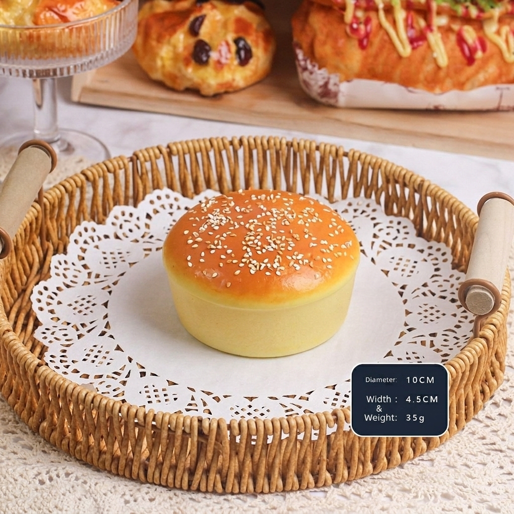 Round White Sesame Mini Burger