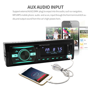 Araba radyo 1 Din araba Mp3 oynatıcı 7 açık renk Autoradio BT 2USB SD AUX ses FM verici RDS Handsfree stereo mp3 - Product Image 6