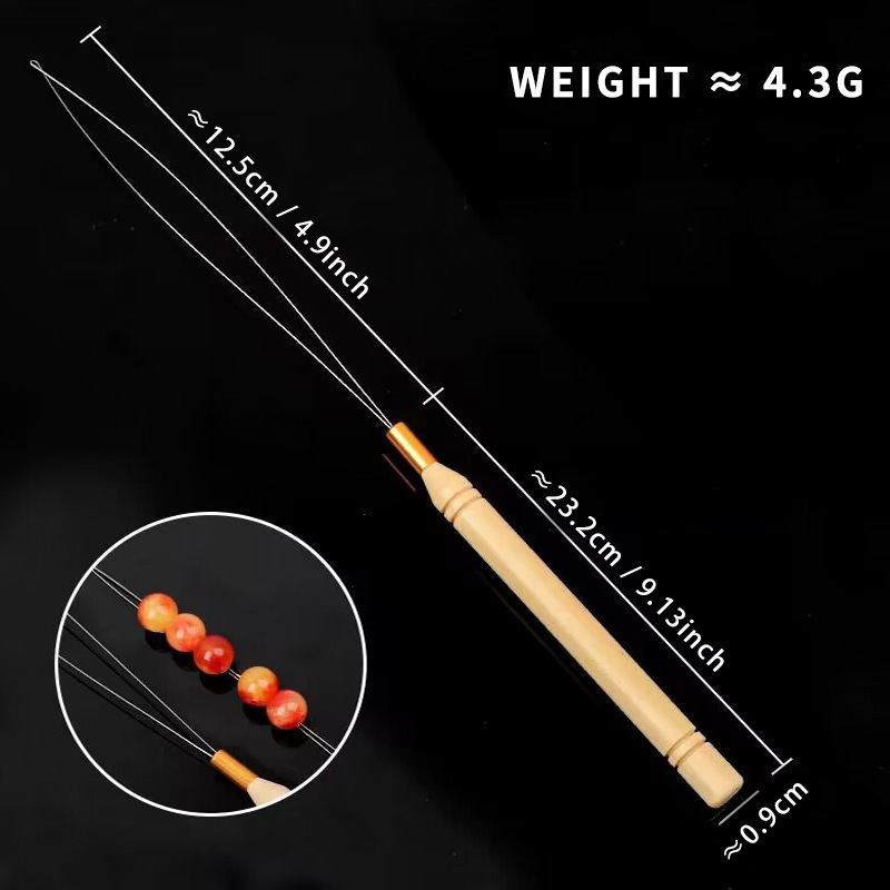 Wooden handle lead wire